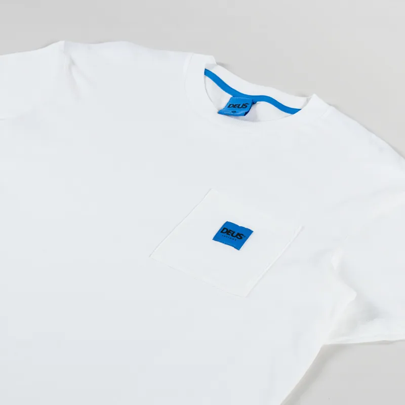 Deus Ex Machina Take Off Pocket T Shirt Vintage White-1