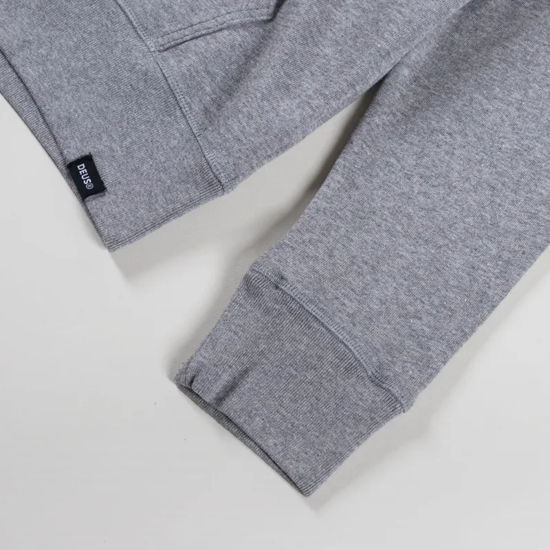 Deus Ex Machina Chinchilla Zip Hoodie Grey Marle-8