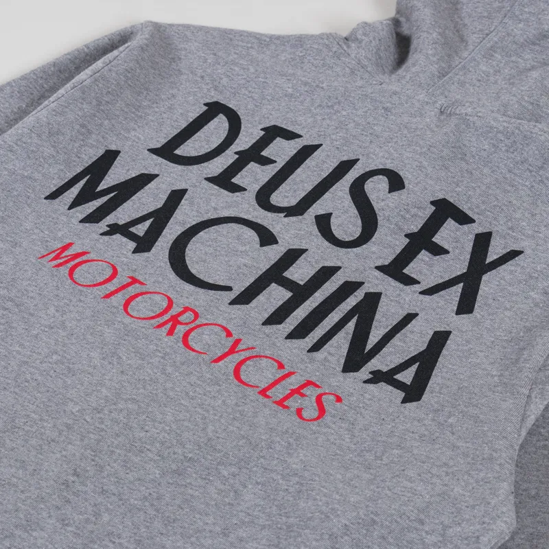 Deus Ex Machina Chinchilla Zip Hoodie Grey Marle-4