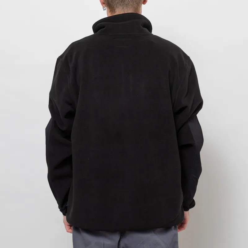 Deus Ex Machina Section Zip Neck Fleece Black-3