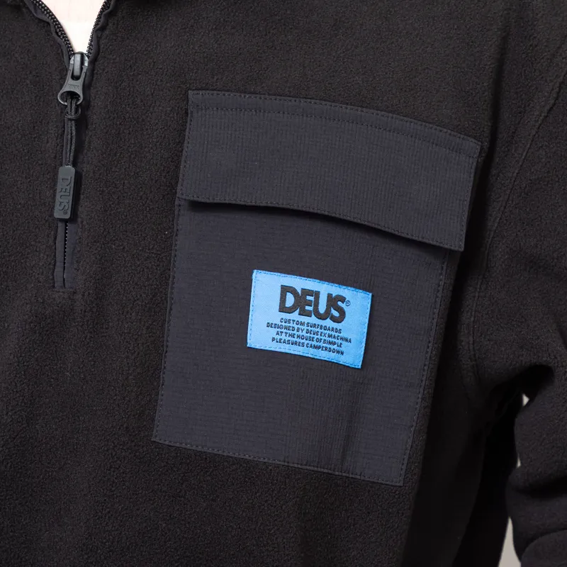 Deus Mens Ex Machina Section Zip Neck Fleece Insulated Jacket Deus Mens Ex Machina Section Zip Neck Fleece Insulated Jacket