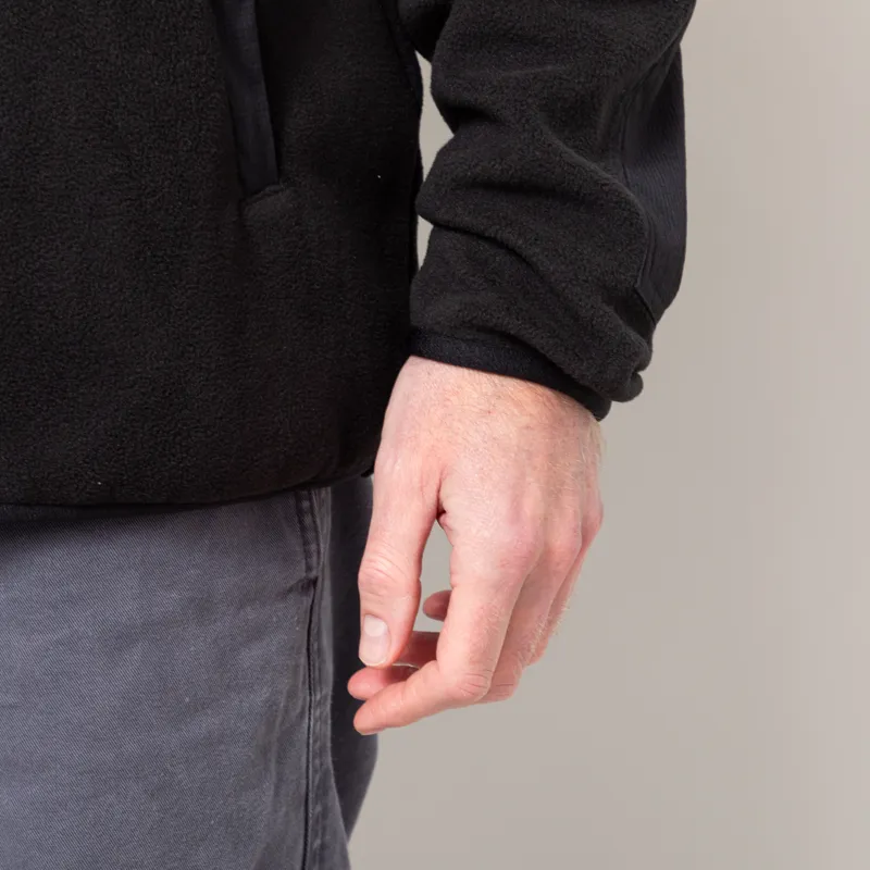 Deus Ex Machina Section Zip Neck Fleece Black-12