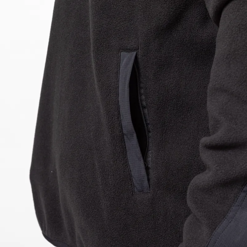 Deus Ex Machina Section Zip Neck Fleece Black-7