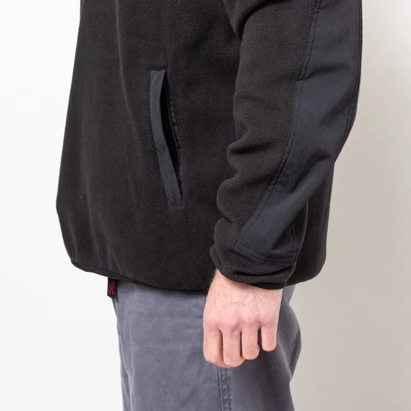 Deus Ex Machina Section Zip Neck Fleece Black-11