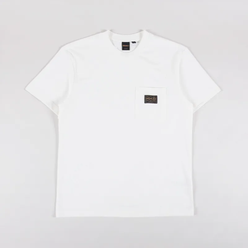 Deus Ex Machina Terrace Pocket T Shirt Vintage White