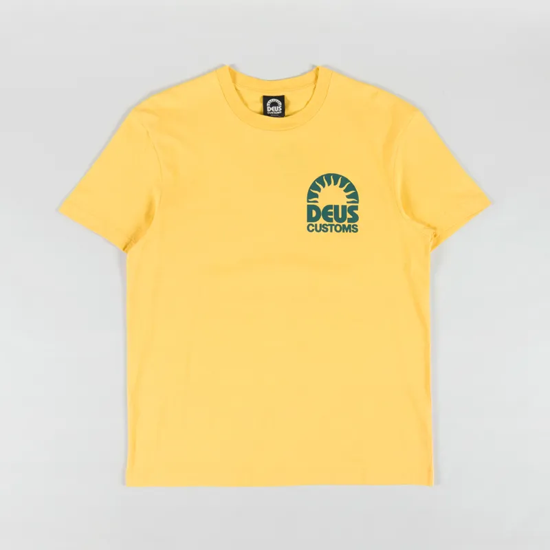 Deus Ex Machina Melodies T Shirt Mimosa Gold-1