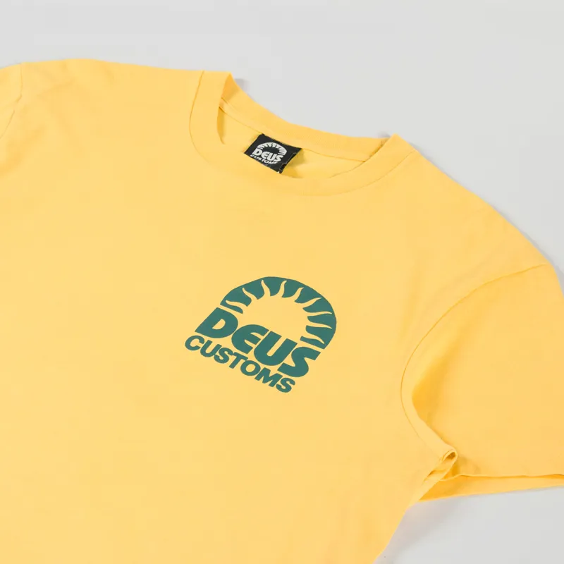 Deus Ex Machina Melodies T Shirt Mimosa Gold-3