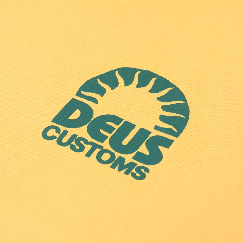 Deus Ex Machina Melodies T Shirt Mimosa Gold-5