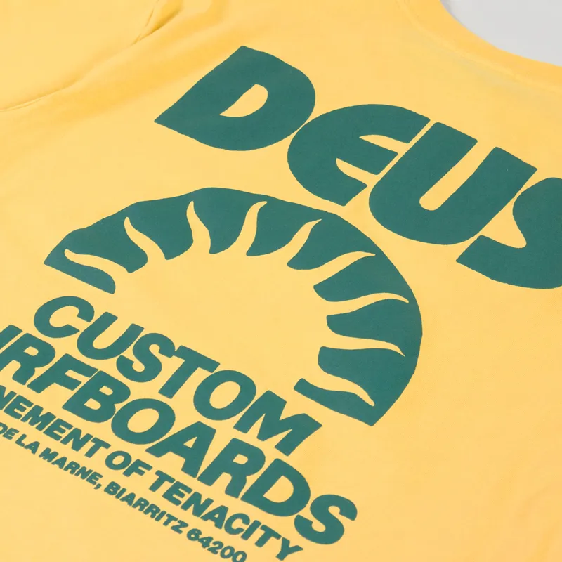 Deus Ex Machina Melodies T Shirt Mimosa Gold-4