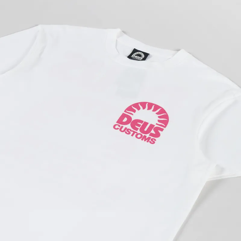 Deus Ex Machina Melodies T Shirt Vintage White-3