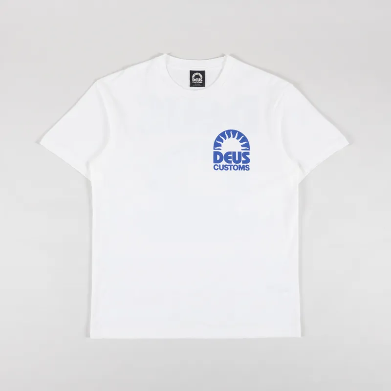 Deus Ex Machina Melodies T Shirt Vintage White-1