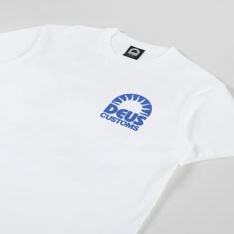 Deus Ex Machina Melodies T Shirt Vintage White-3