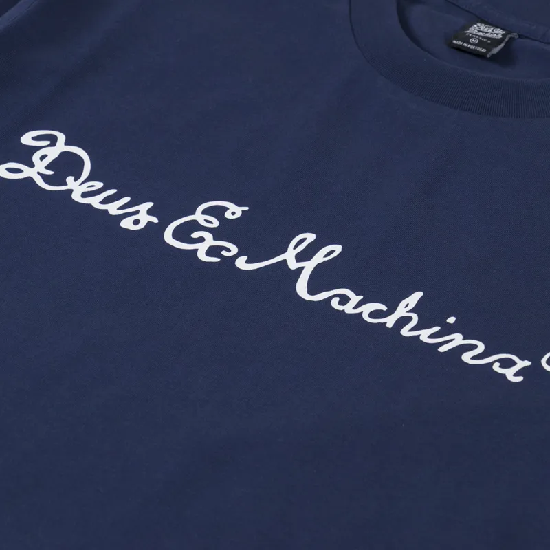Deus Ex Machina Noodle T Shirt Navy-2