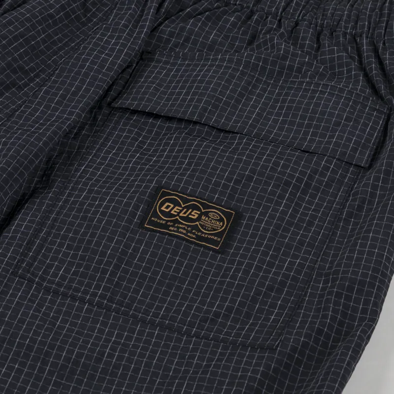 Deus Ex Machina Remi Parachute Shorts Black-6