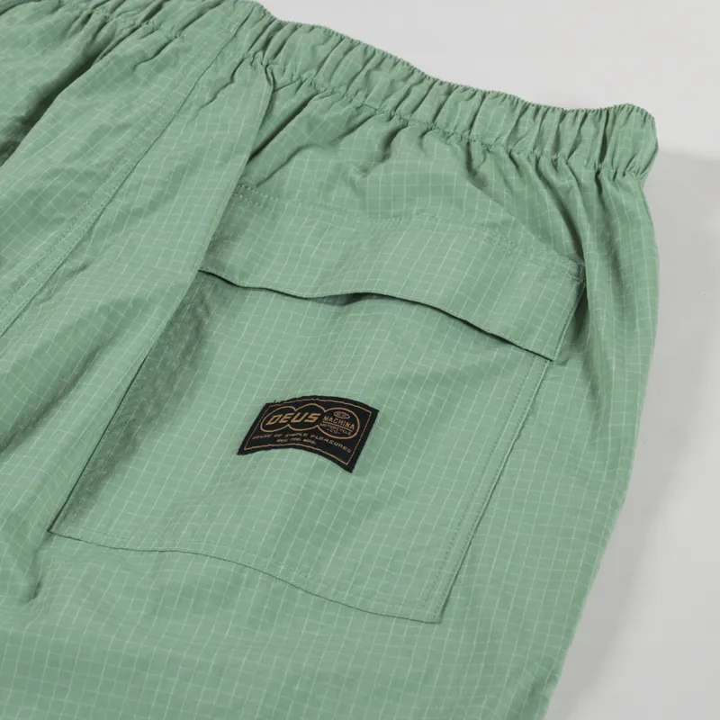 Deus Ex Machina Remi Parachute Shorts Shale Green-5