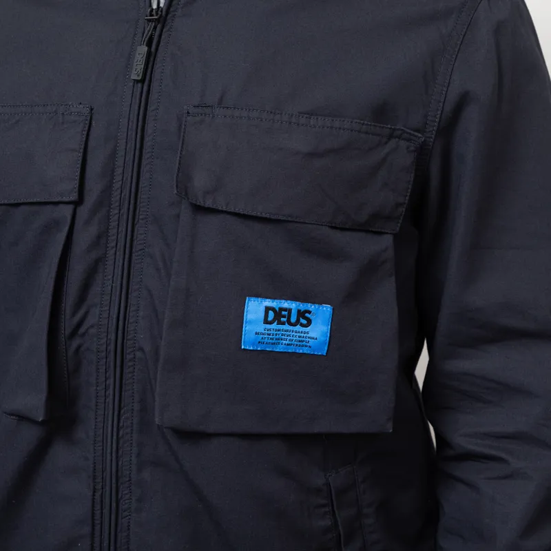 Deus Ex Machina Duck Dive Zip Shirt Black-6