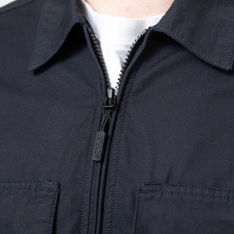 Deus Ex Machina Duck Dive Zip Shirt Black-8