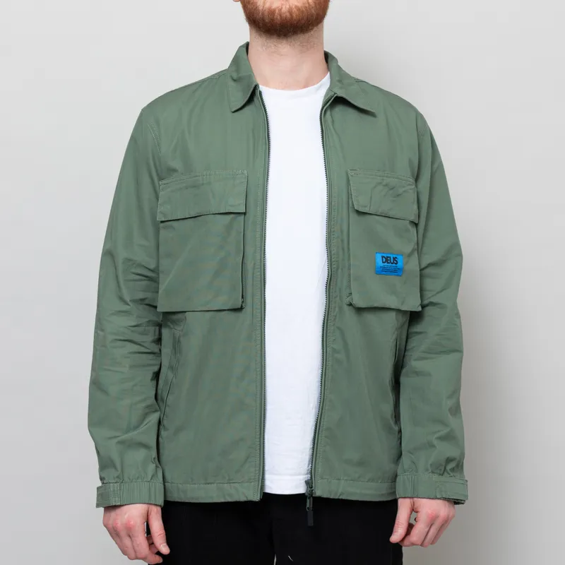 Deus Ex Machina Duck Dive Zip Shirt Clover