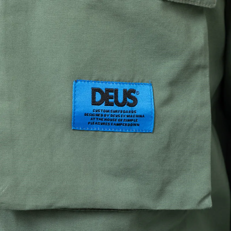 Deus Ex Machina Duck Dive Zip Shirt Clover-12