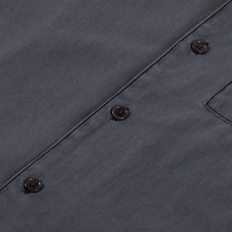 Deus Ex Machina Remi Garment Dye Shirt Anthracite-4