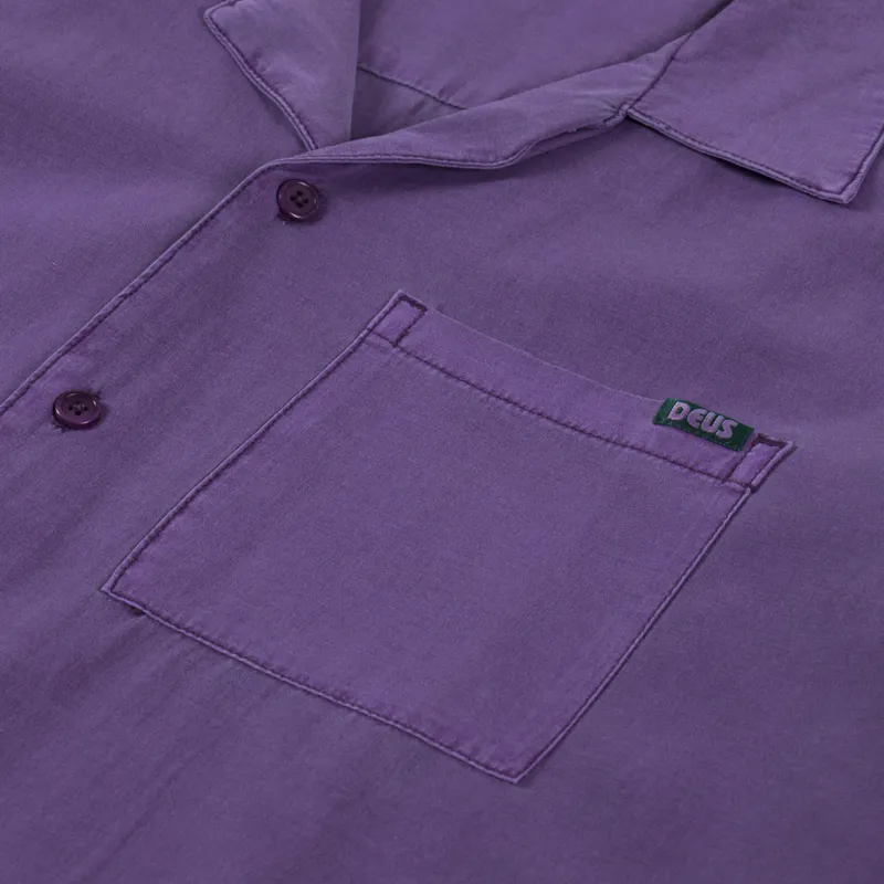 Deus Ex Machina Remi Garment Dye Shirt Navy Cosmos-3