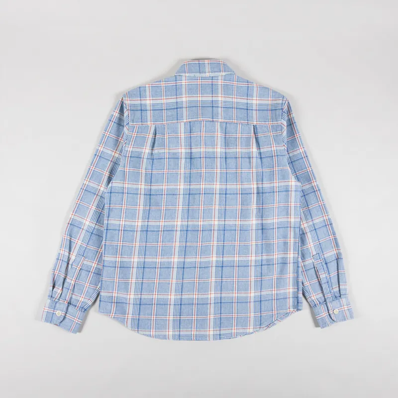 Deus Ex Machina Vacay Check Shirt Sky Blue-1