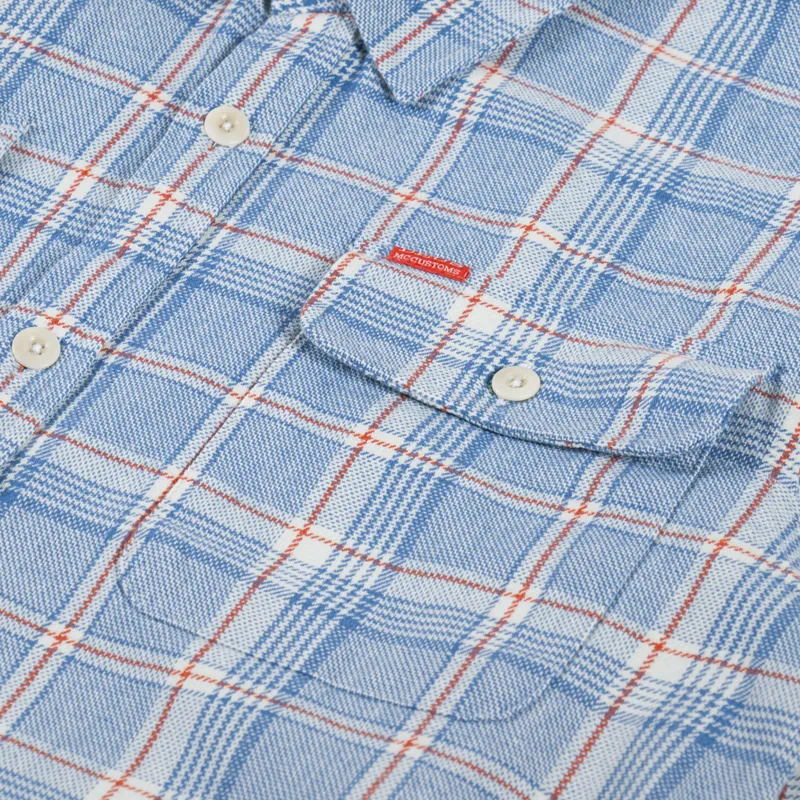 Deus Ex Machina Vacay Check Shirt Sky Blue-5
