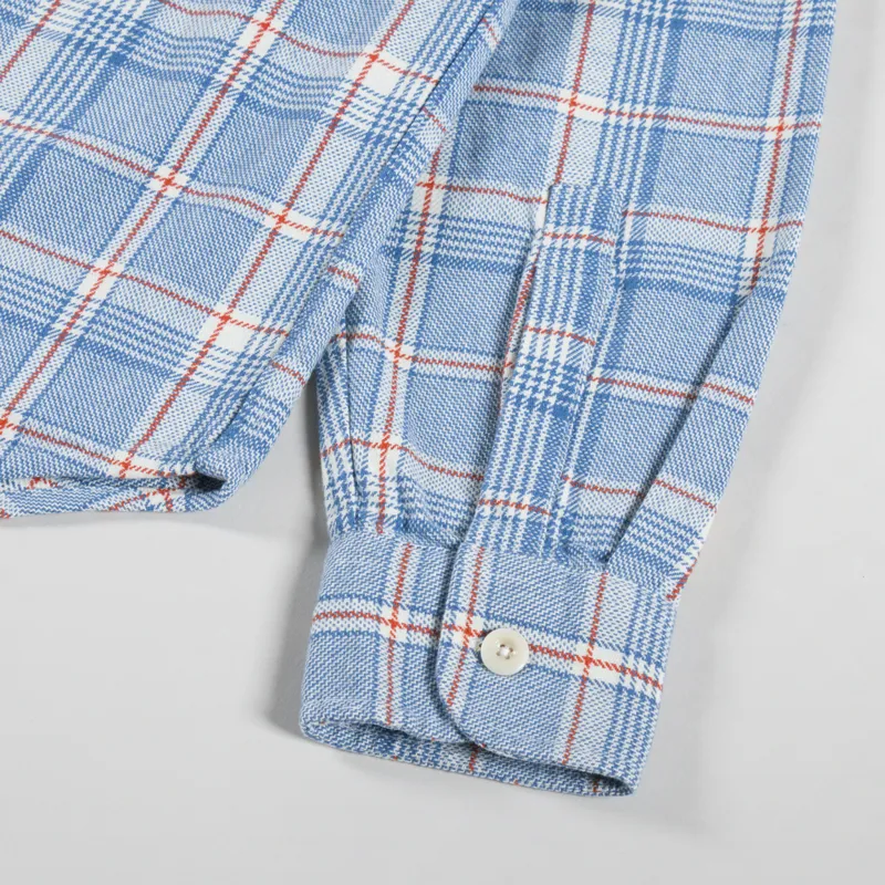 Deus Ex Machina Vacay Check Shirt Sky Blue-8