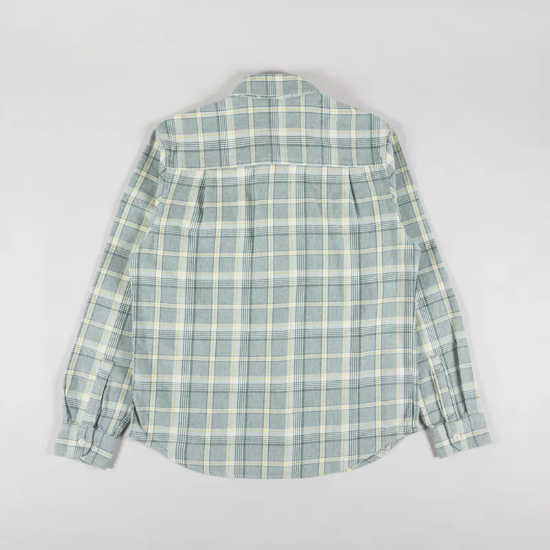 Deus Ex Machina Vacay Check Shirt Tendril Green-1