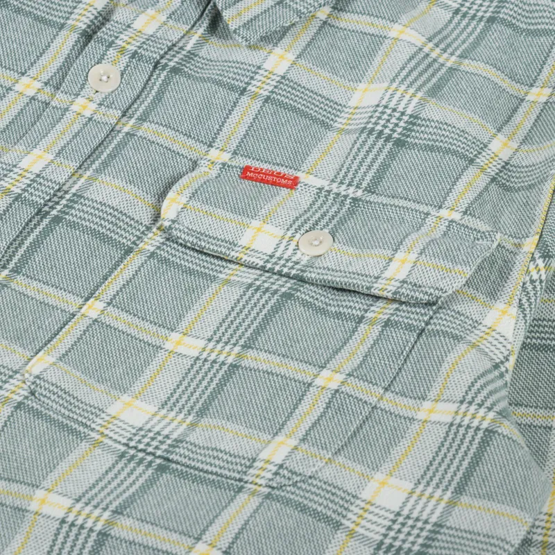 Deus Ex Machina Vacay Check Shirt Tendril Green-5