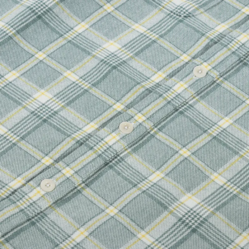 Deus Ex Machina Vacay Check Shirt Tendril Green-6