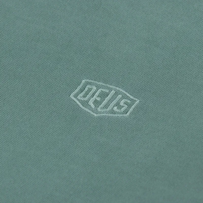 Deus Ex Machina Shield Garment Dyed Crew Shale Green-4