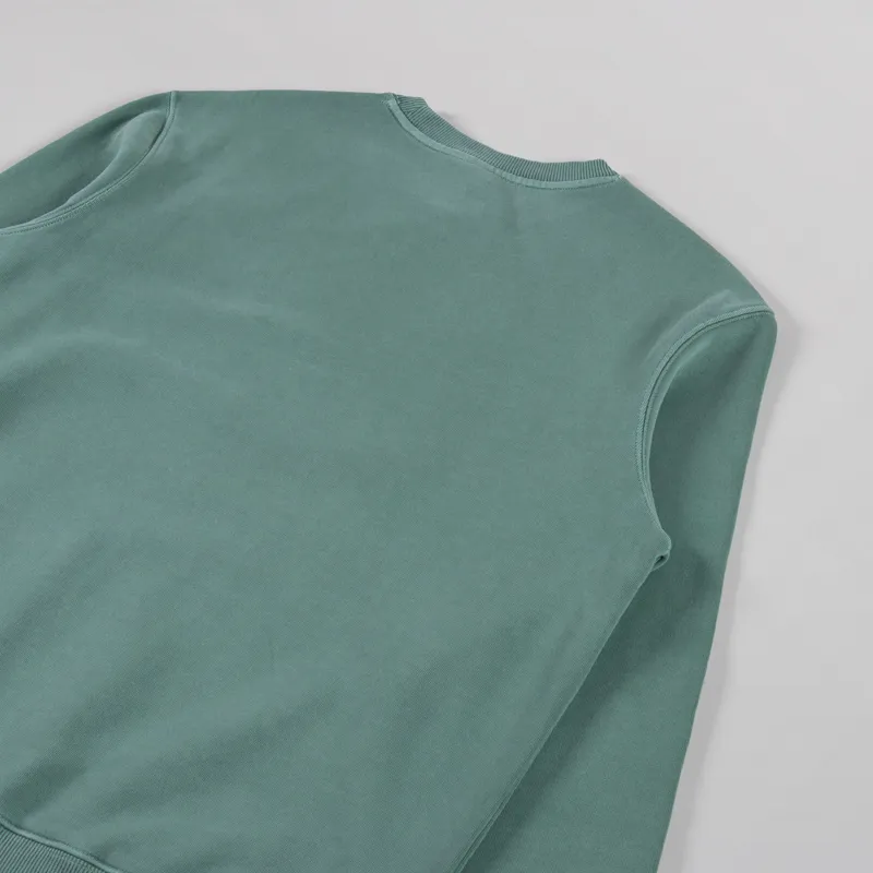 Deus Ex Machina Shield Garment Dyed Crew Shale Green-3