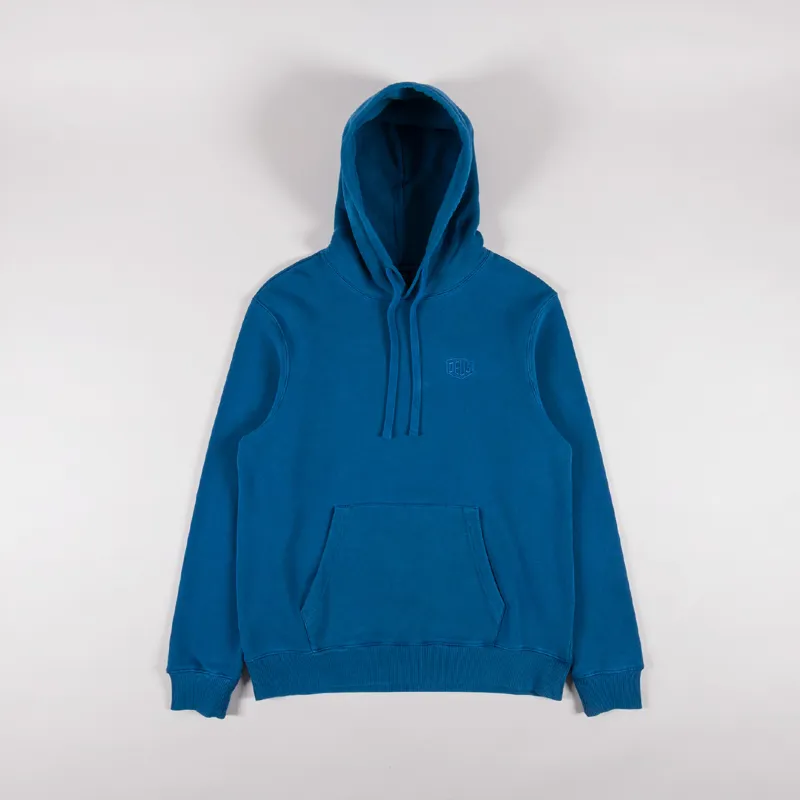 Deus Ex Machina Shield Garment Dyed Hoodie Legion Blue