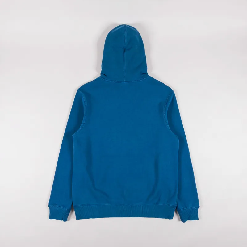 Deus Ex Machina Shield Garment Dyed Hoodie Legion Blue-1