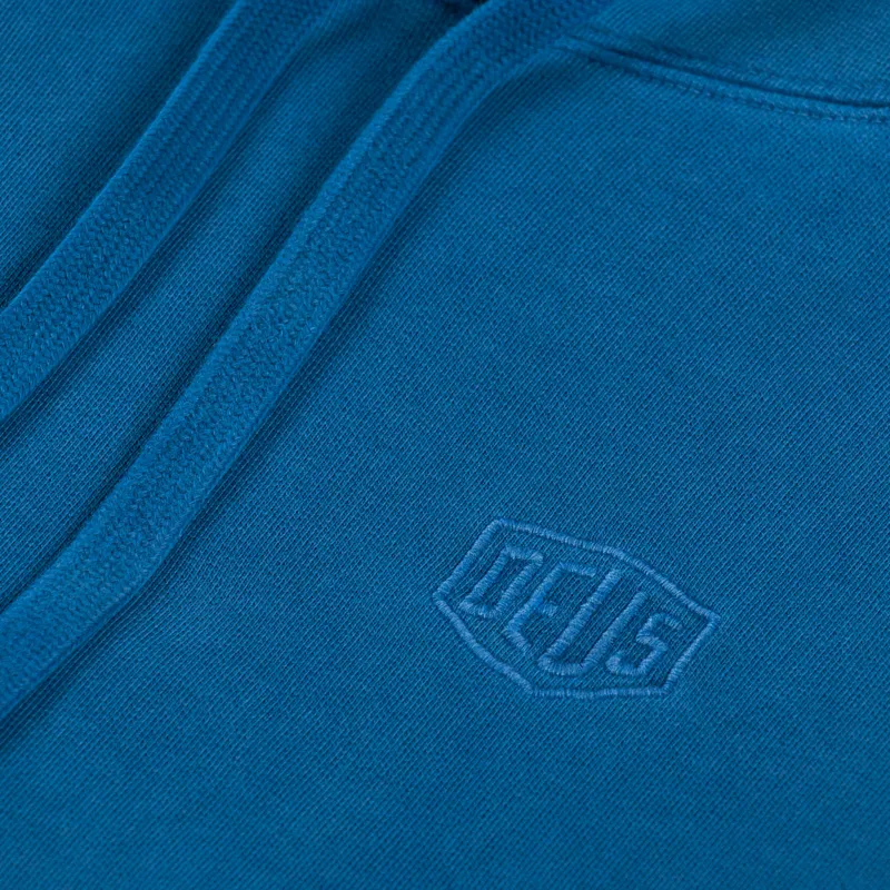 Deus Ex Machina Shield Garment Dyed Hoodie Legion Blue-4
