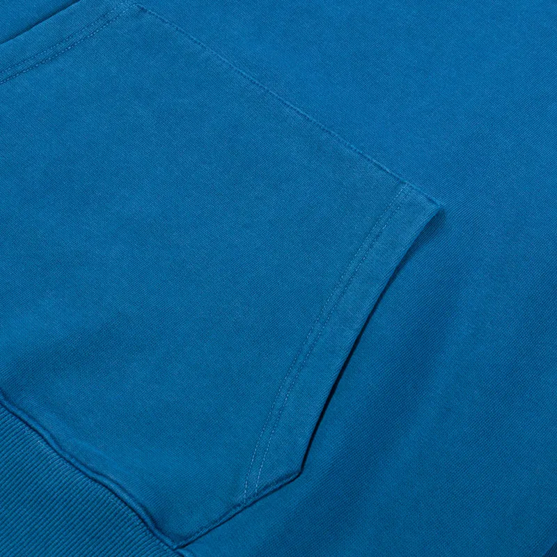 Deus Ex Machina Shield Garment Dyed Hoodie Legion Blue-5