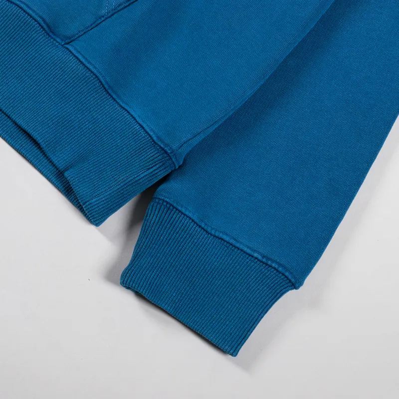 Deus Ex Machina Shield Garment Dyed Hoodie Legion Blue-6