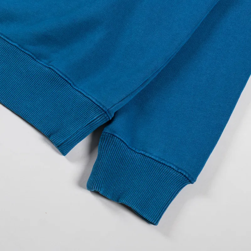 Deus Ex Machina Shield Garment Dyed Hoodie Legion Blue-7