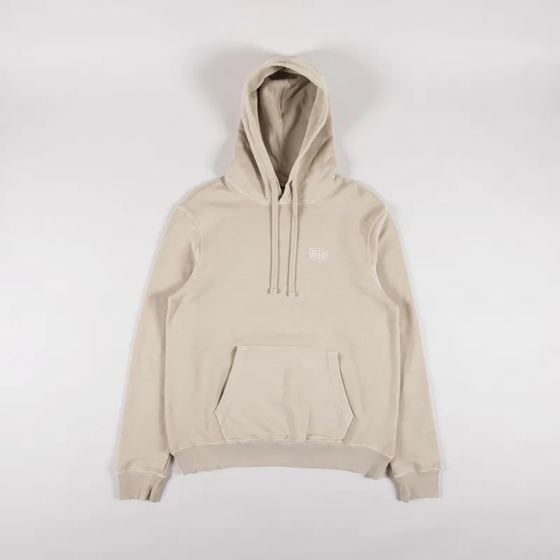 Deus Ex Machina Shield Garment Dyed Hoodie Safari