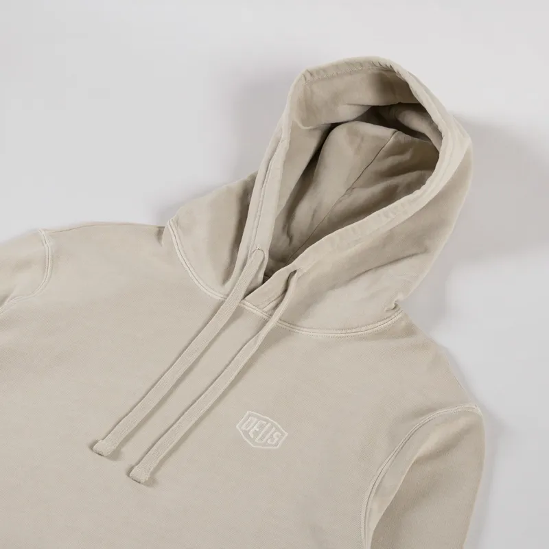 Deus Ex Machina Shield Garment Dyed Hoodie Safari-2