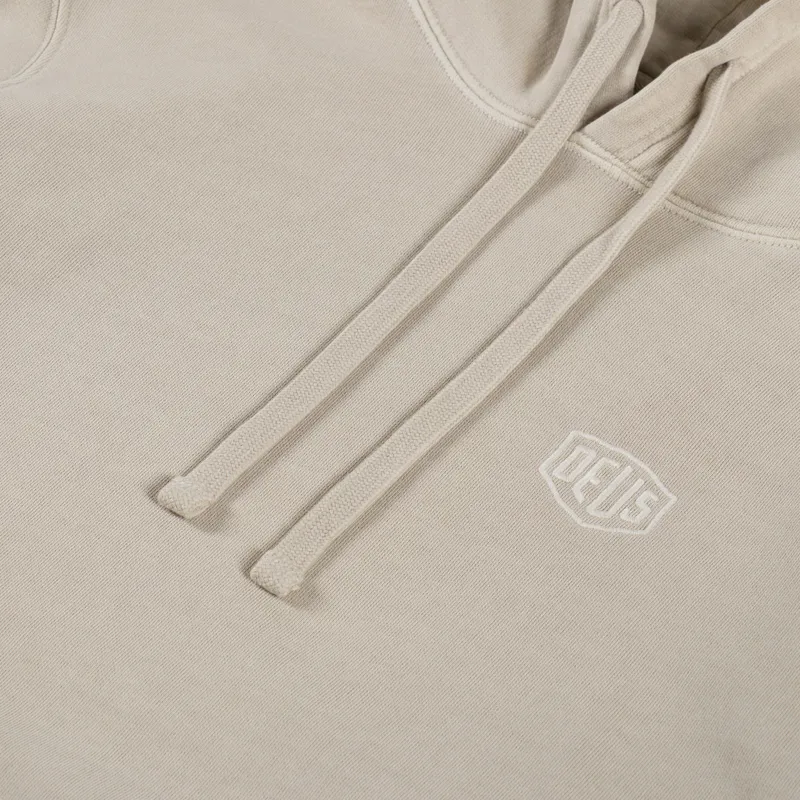 Deus Ex Machina Shield Garment Dyed Hoodie Safari-4