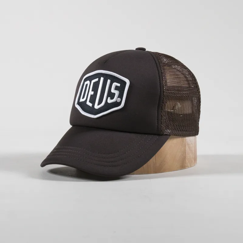 Deus Ex Machina Baylands Trucker Cap Chocolate Brown