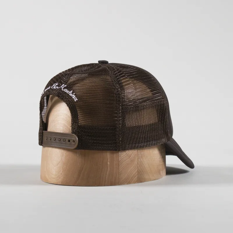 Deus Ex Machina Baylands Trucker Cap Chocolate Brown-2