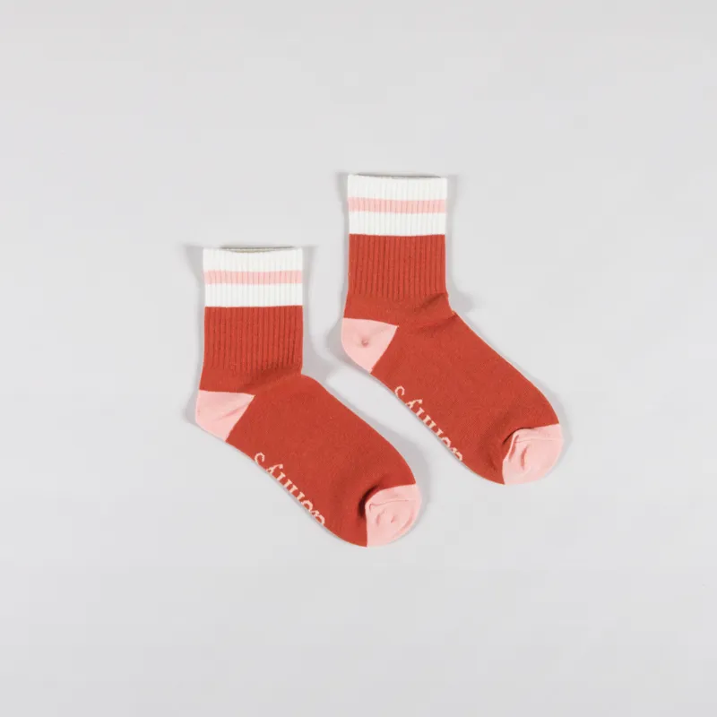 Donny's Womens Varsity Socks Rust