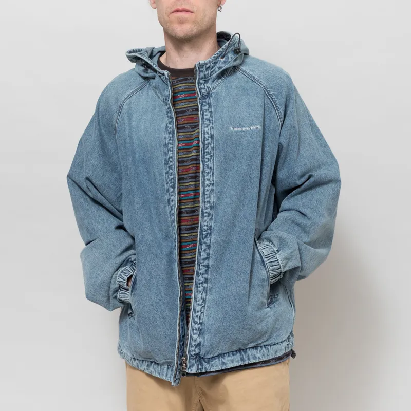 thisisneverthat SP-Logo Denim Windbreaker Washed Blue-1
