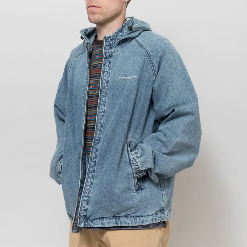 thisisneverthat SP-Logo Denim Windbreaker Washed Blue