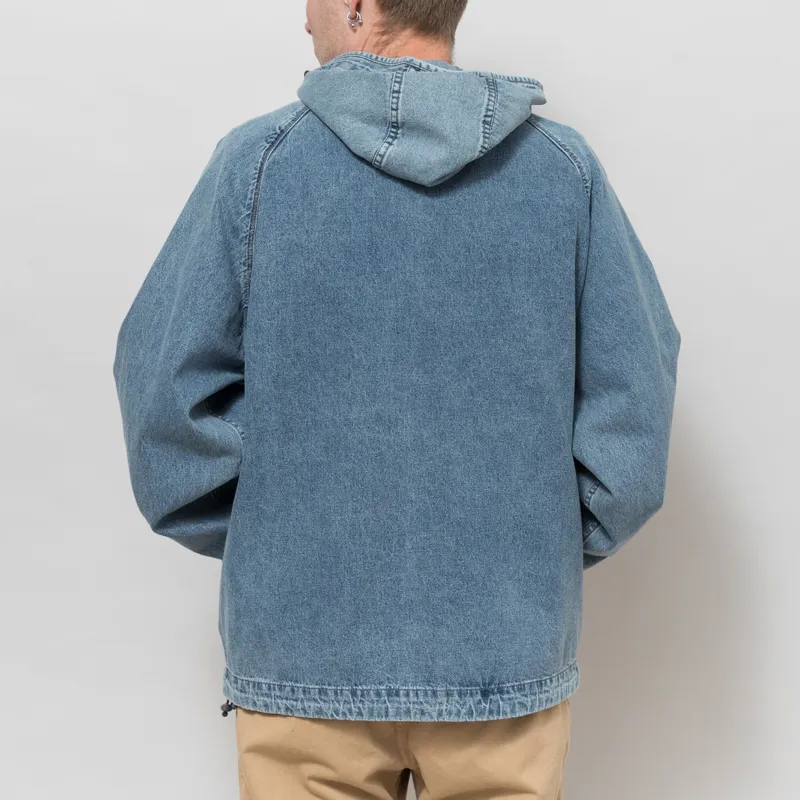 thisisneverthat SP-Logo Denim Windbreaker Washed Blue-2