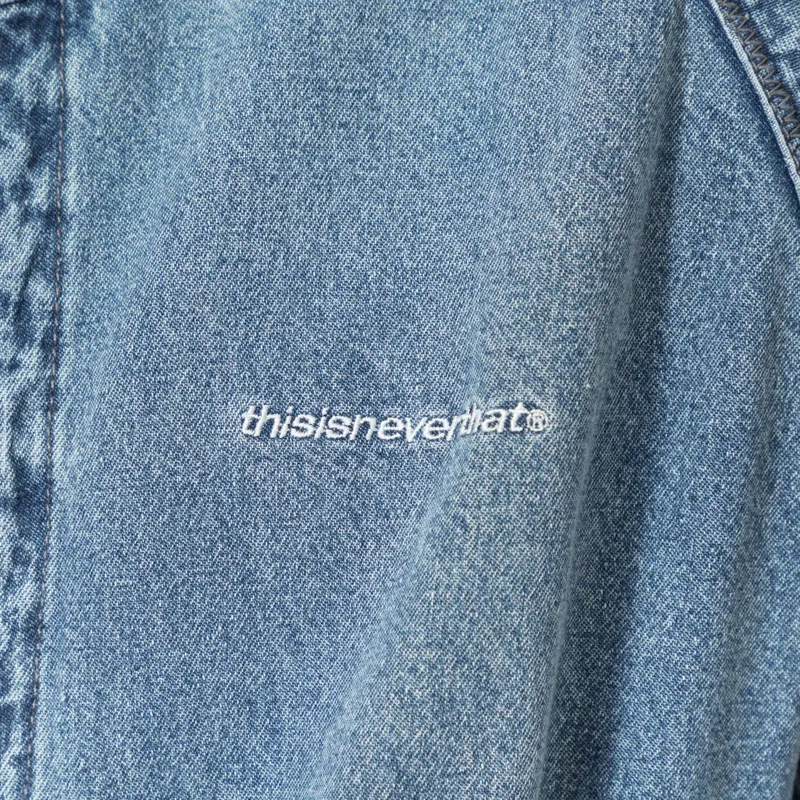 thisisneverthat SP-Logo Denim Windbreaker Washed Blue-4