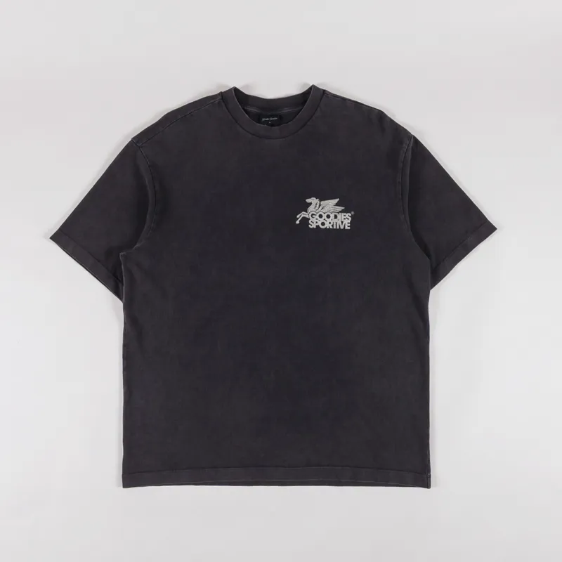 Goodies Sportive Dusty Premium Pegasus T Shirt Black-1